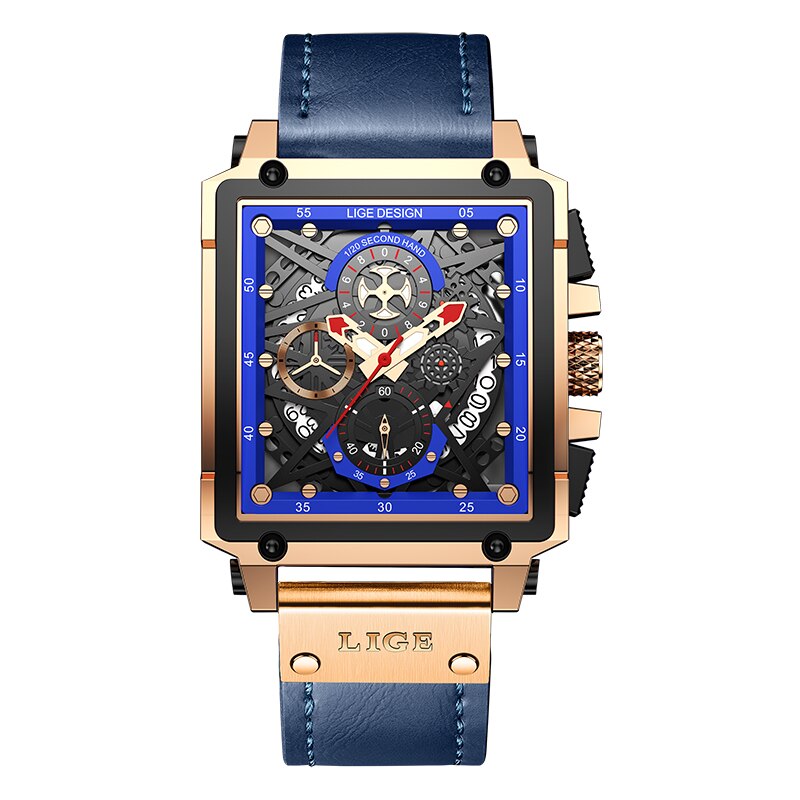 LIGE MEN Montre Homme Series